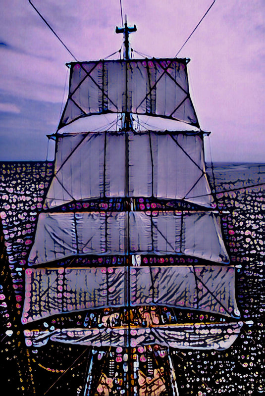 Tall sailing ship mast